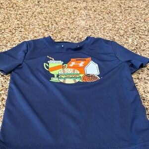 Under Armour Kids Navy Blue Short Sleeve Tee